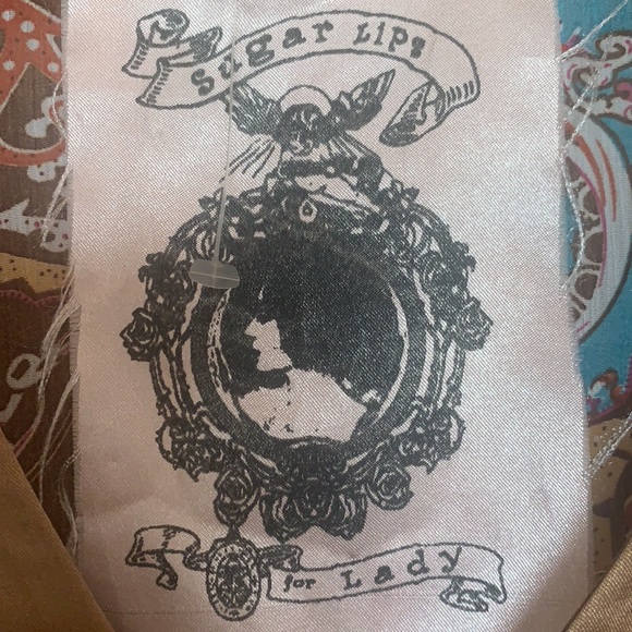 Y2K ANTHROPOLOGIE SUGAR LIPS SHEER PAISLEY BLOUSE TOP BLOUSE BELL SLEEVES BOHO - Picture 4 of 13